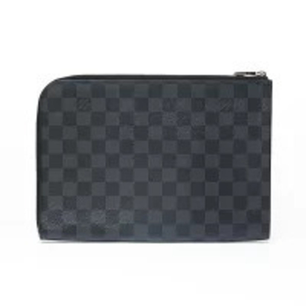 Louis Vuitton Damier Graphite Black Pochette Jour Clutch Bag Gray